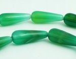Green carnelian beads