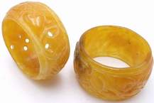 Yellow Jade Ring
