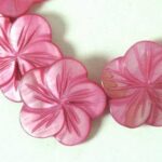 Pink Flower Beads