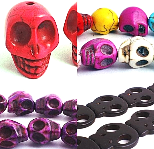 skull beads