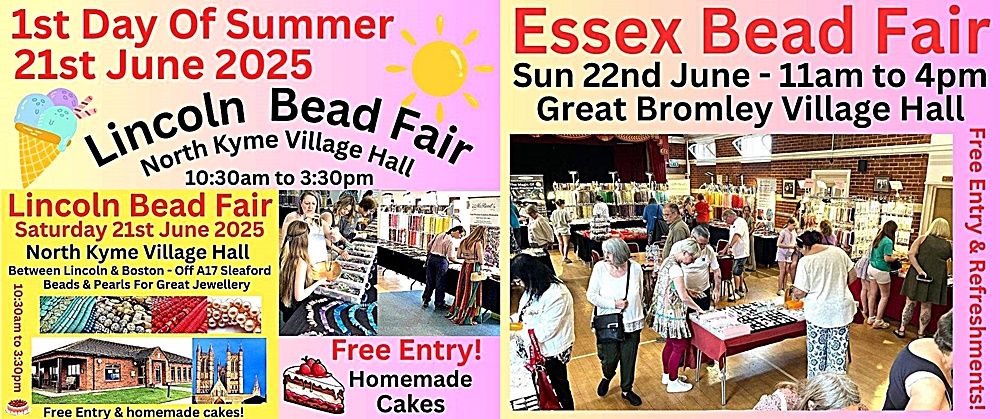Lincoln & Essex Bead Fairs
