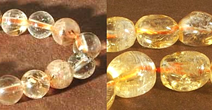 citrine & clear quartz