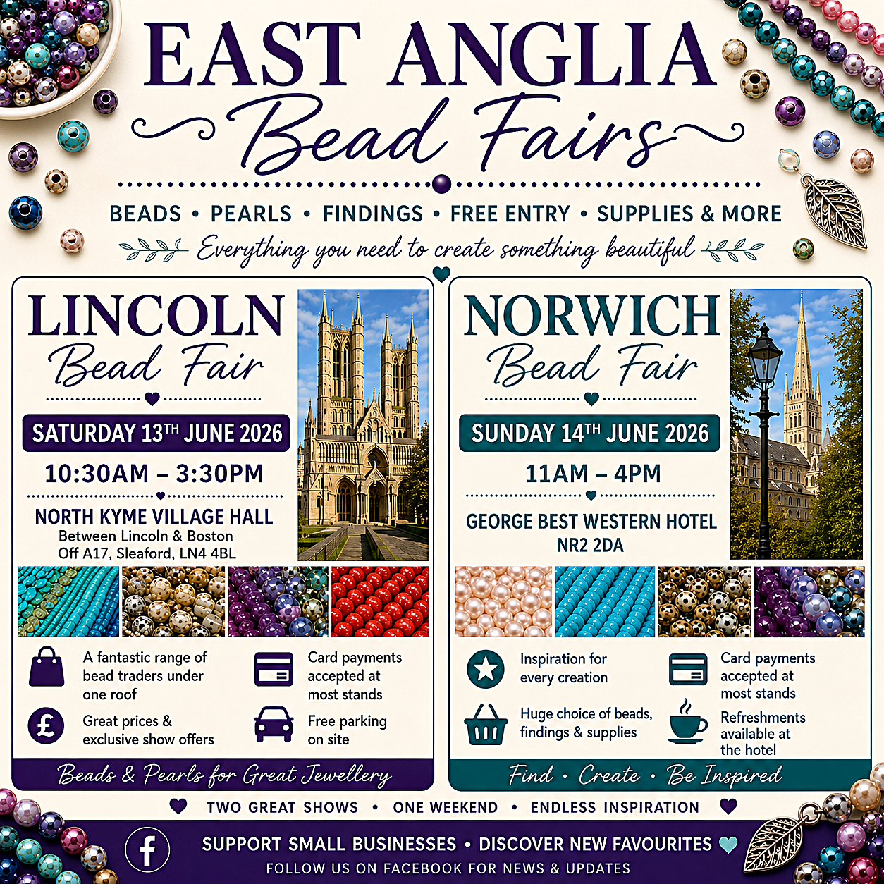 Lincoln & Norwich Bead Fairs