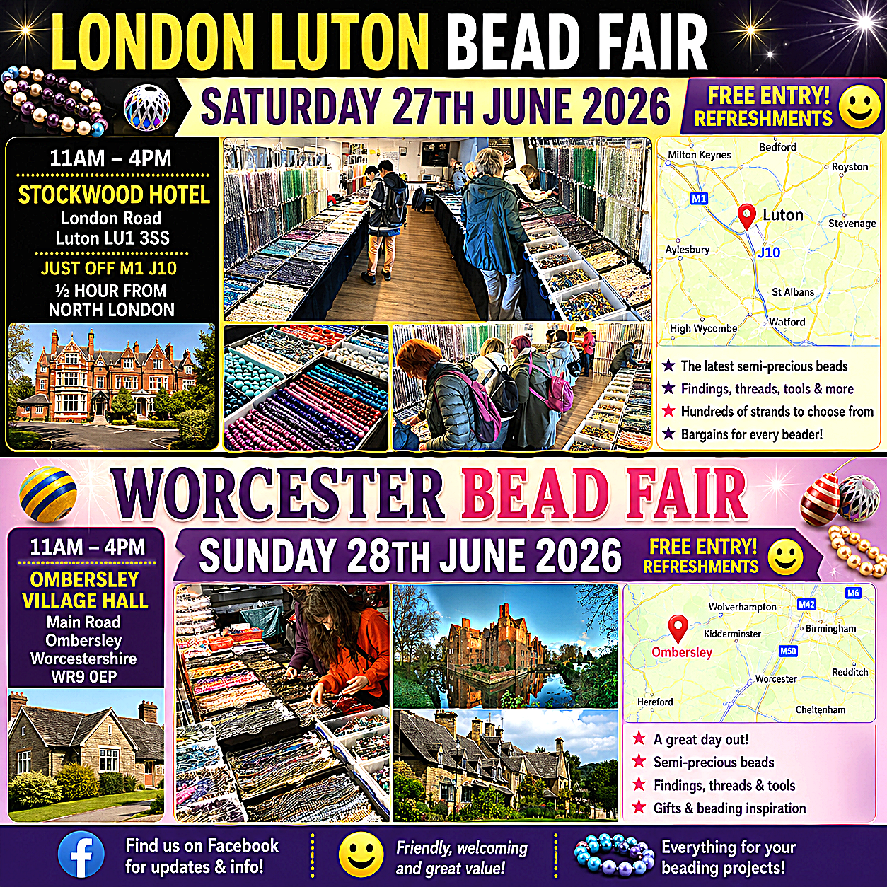 Luton & Worcester Bead Fairs