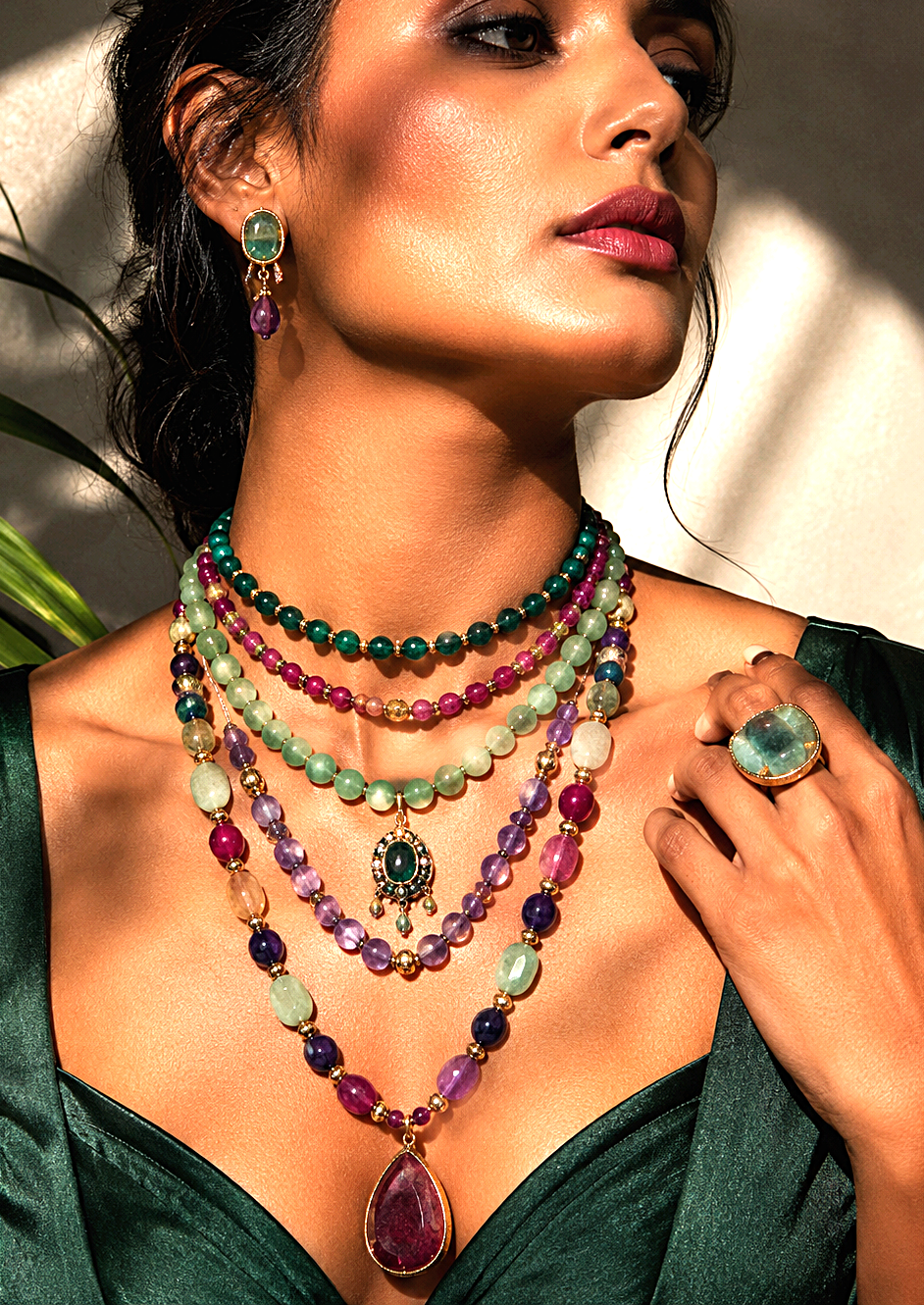 Layered Bead Necklace