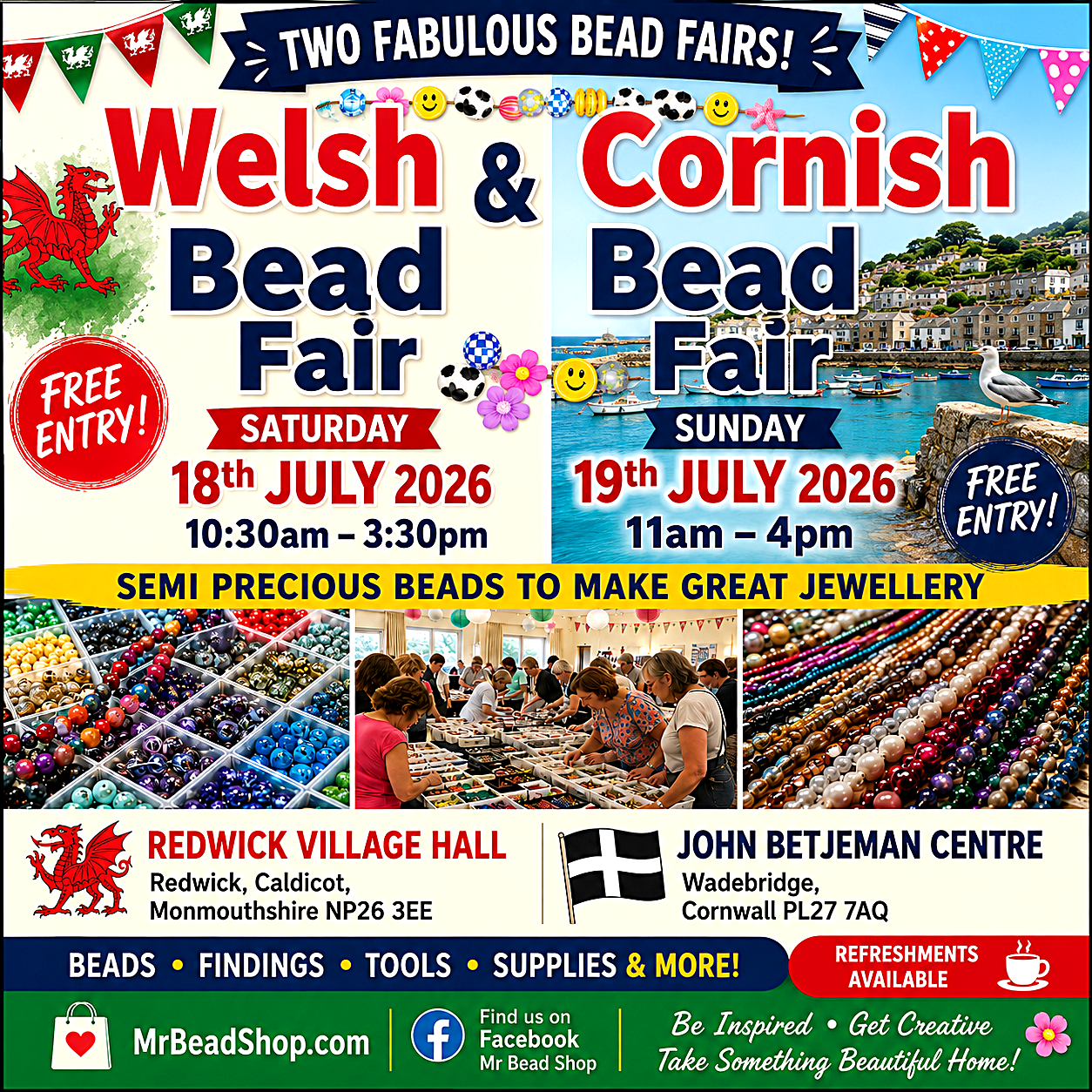 Welsh & Cornish Bead Fairs